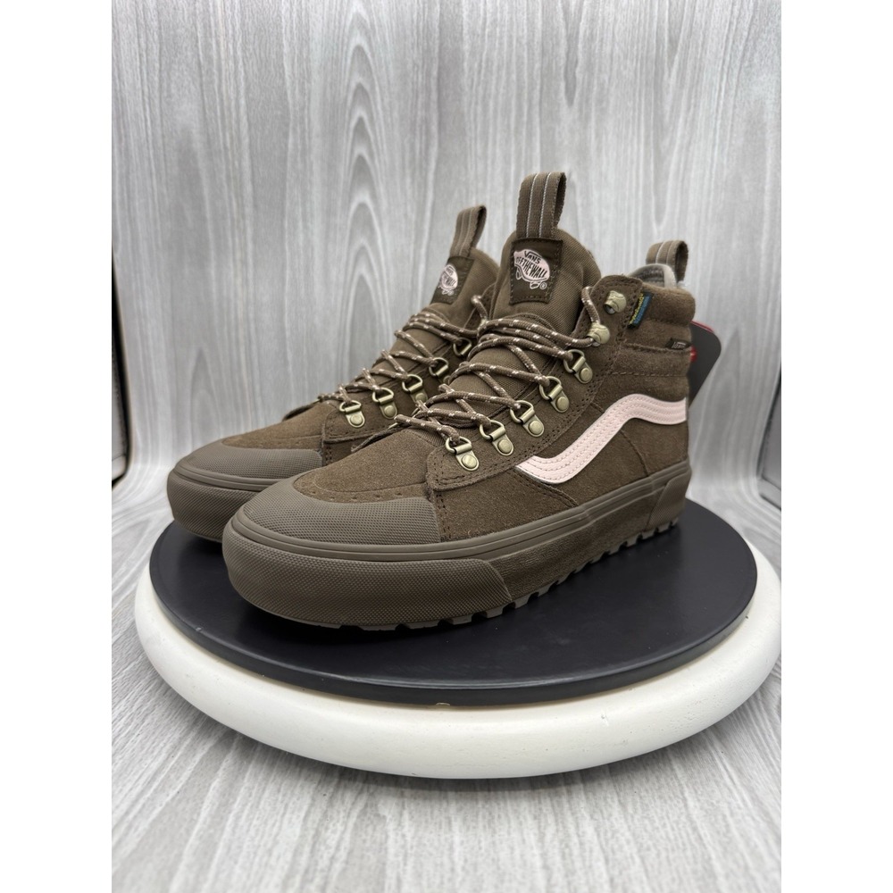 Vans MTE Sk8-Hi Women's Size 9 Teak Brown Pink Waterproof Hiking Outdoor Boots